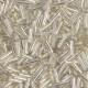 Miyuki Bugle 6mm Beads - Silver lined crystal BGL2-1